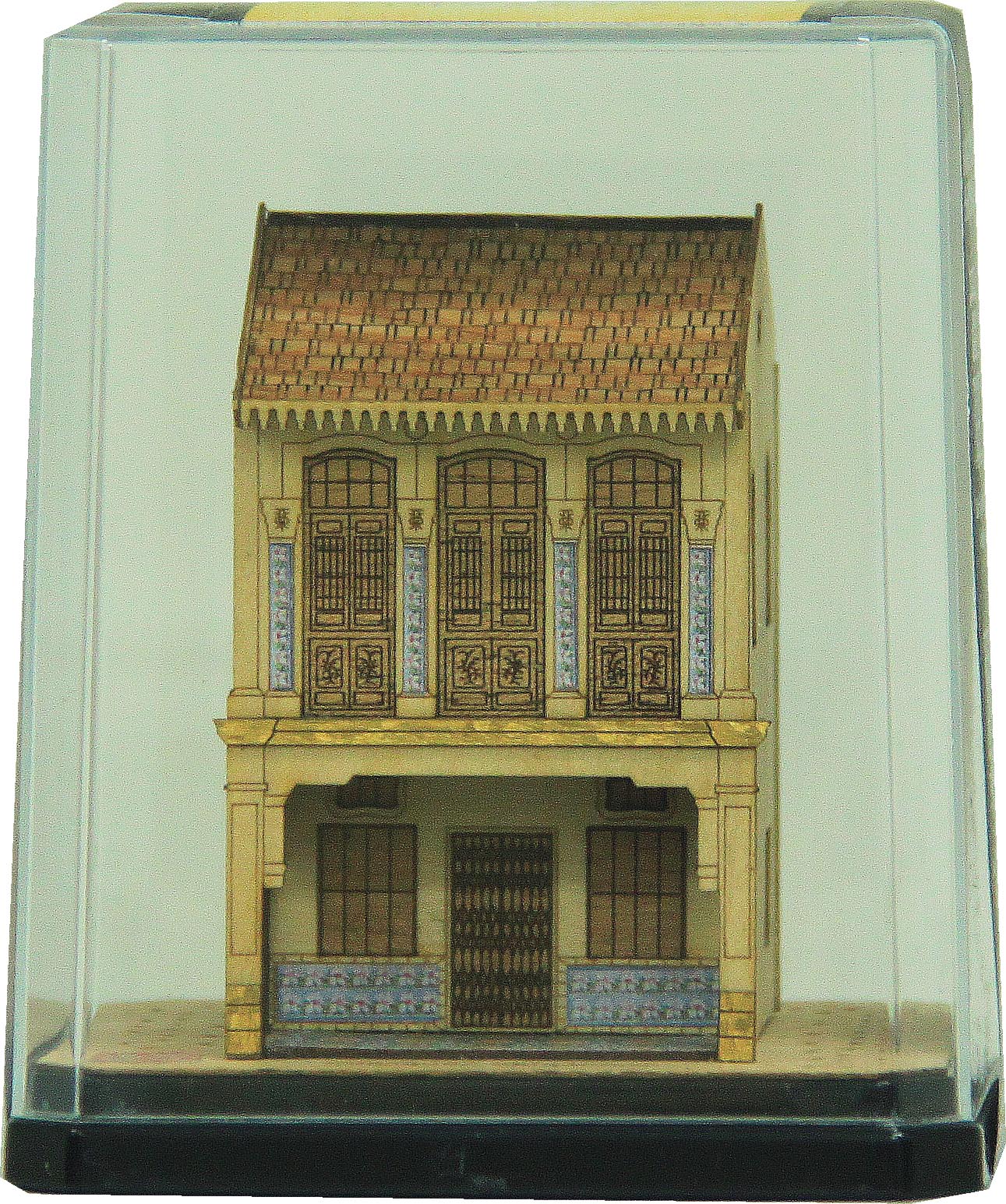 SG0040-HS217 - Singapore Shophouse 3D Miniature